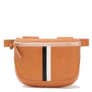 Clare V Tan and Black Crossbody Bag